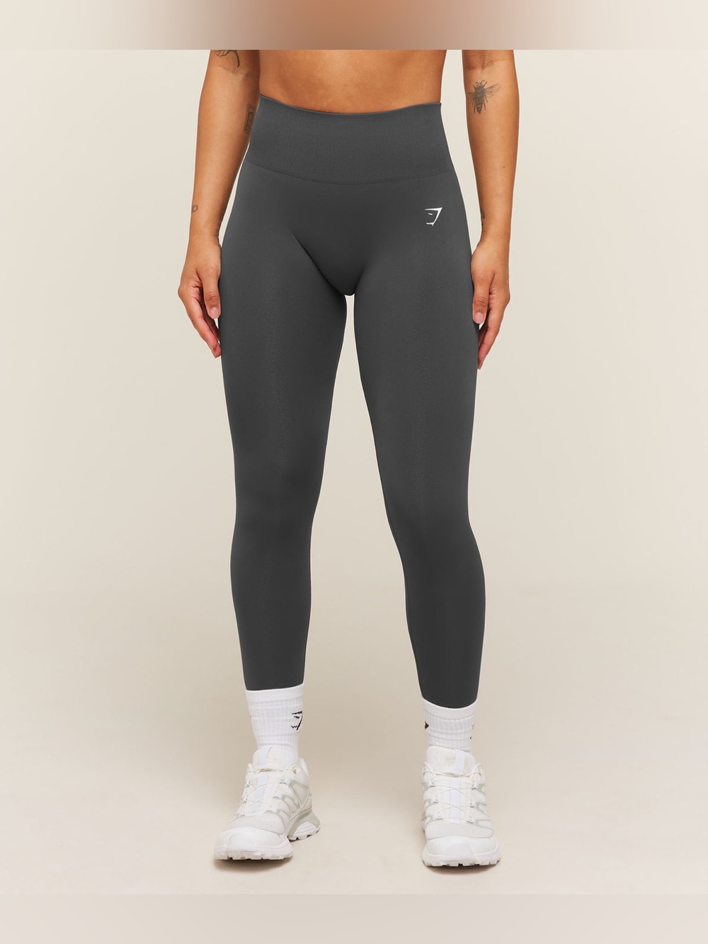Gymshark Dark Grey High Rise Contour Scrunch Butt Leggings XS